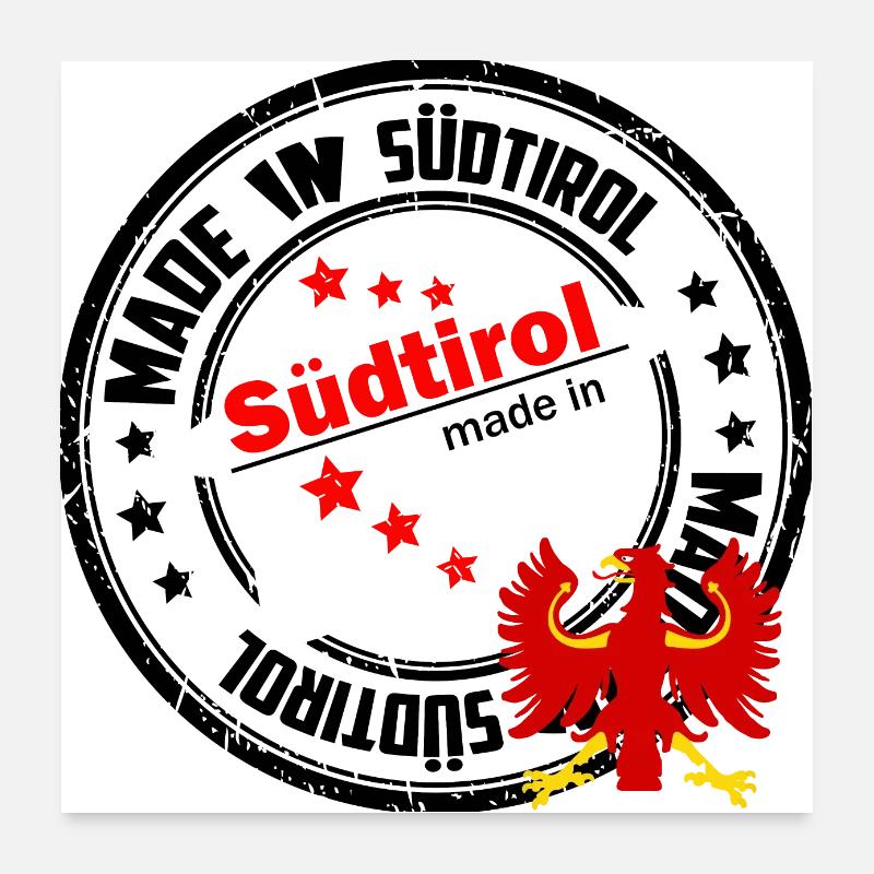 Made in South Tyrol Poster 24" x 24" (60x60 cm)
