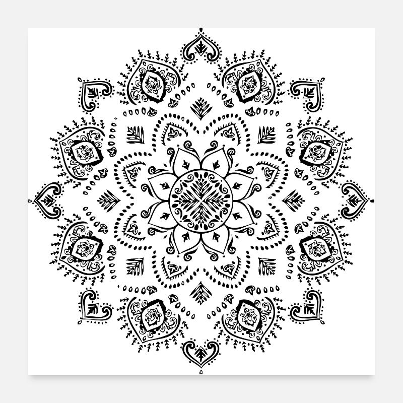 Mandala Poster 60x60 cm
