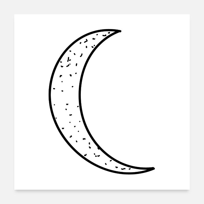 moon symbol Poster 24" x 24" (60x60 cm)