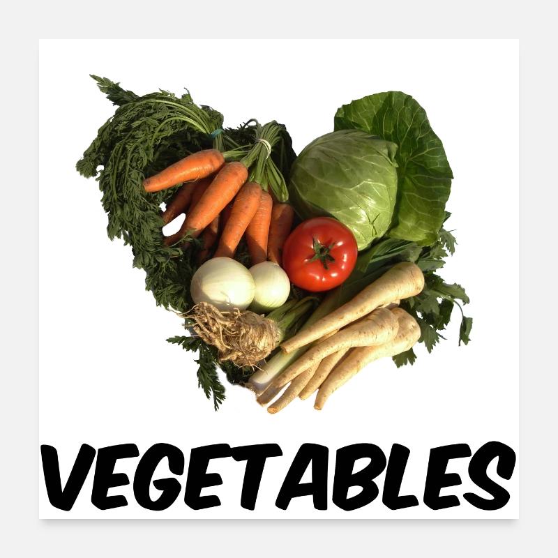 VEGETABLES Poster 24" x 24" (60x60 cm)