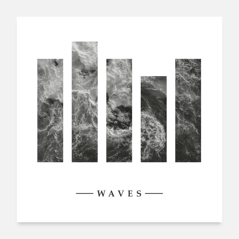 waves Poster 60x60 cm