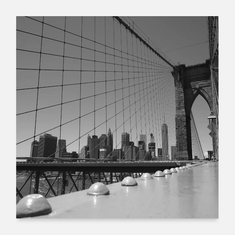 Brooklyn bridge Poster 24" x 24" (60x60 cm)