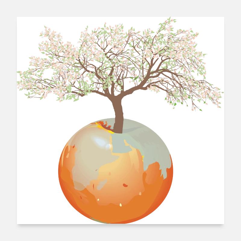 Earth - apple tree Poster 24" x 24" (60x60 cm)