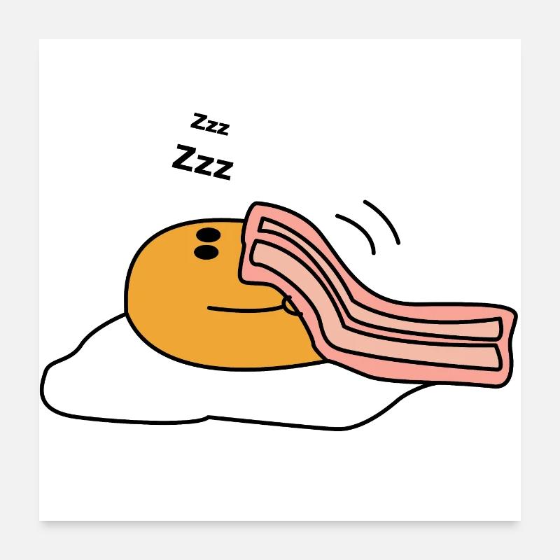 Fried egg Poster 24" x 24" (60x60 cm)
