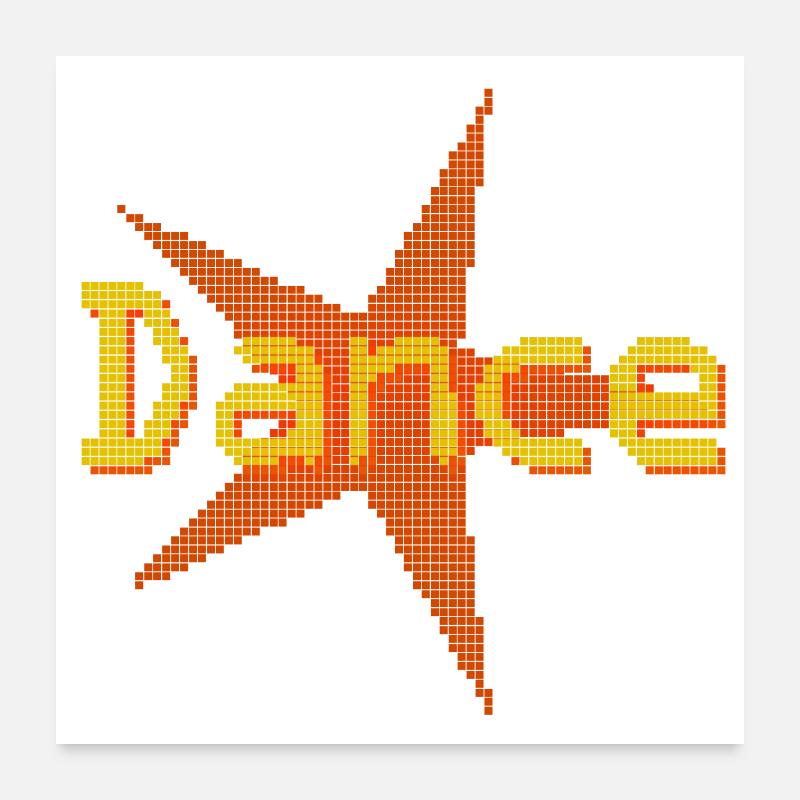 Dance - Poster 60 x 60 cm - blanc