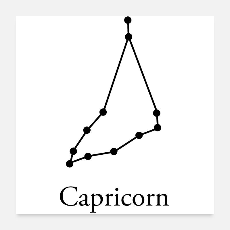 Capricorn Poster 24" x 24" (60x60 cm)