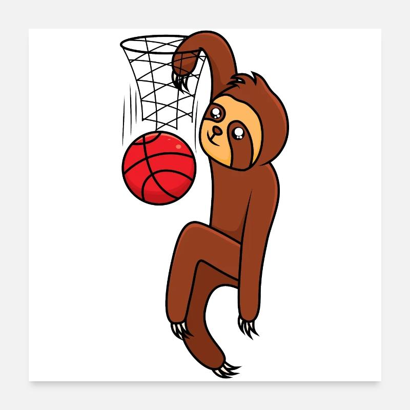 Laycher sloth Poster 24" x 24" (60x60 cm)