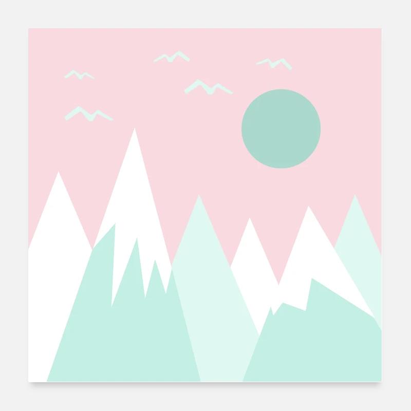 Rosa Vintage Poster 60x60 cm