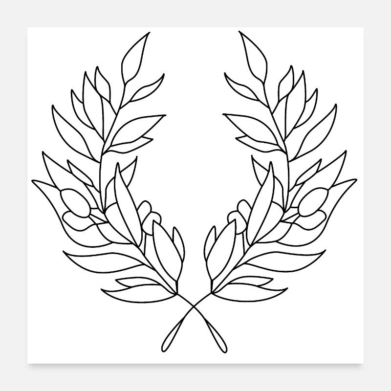 Kranz Poster 60x60 cm