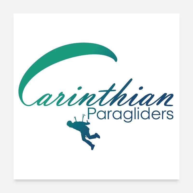 Logo des parapentes de Carinthie 2019 Poster 60 x 60 cm