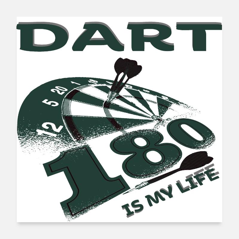 Dart Darts Poster 60x60 cm