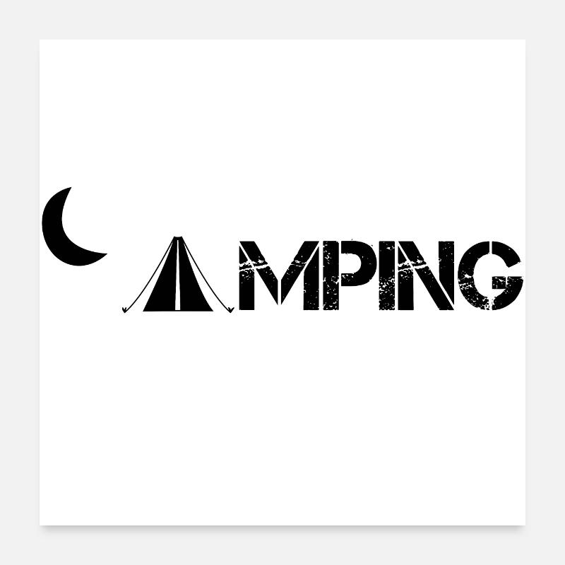 camping Poster 24" x 24" (60x60 cm)