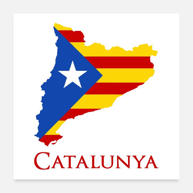 Katalonien Poster 60x60 cm