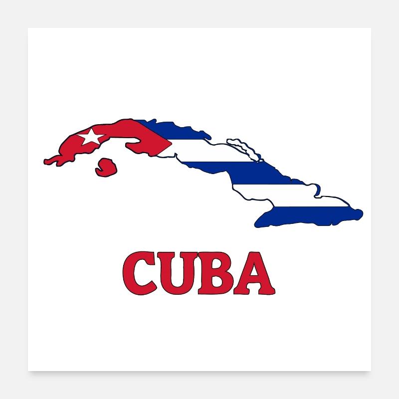 Cuba Poster 24" x 24" (60x60 cm)