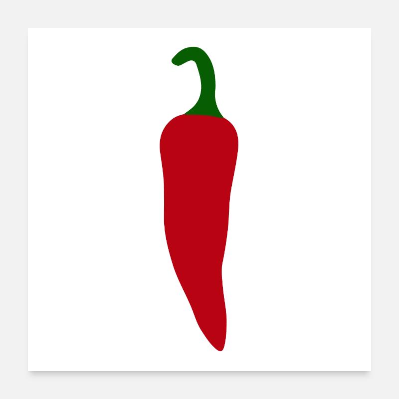 Chili-Pfeffer Poster 60x60 cm