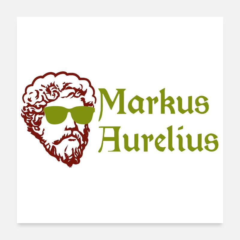 Stoic Marcus Aurelius Stoicism Funny Gift Poster 24" x 24" (60x60 cm)