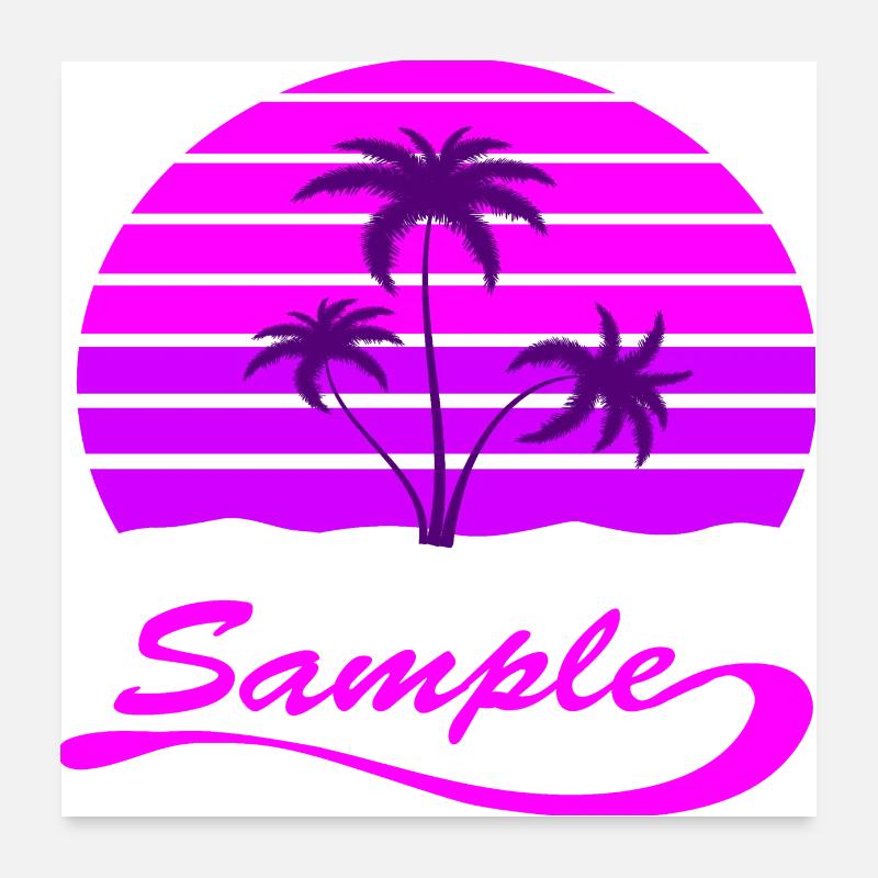 PALME Poster 60x60 cm