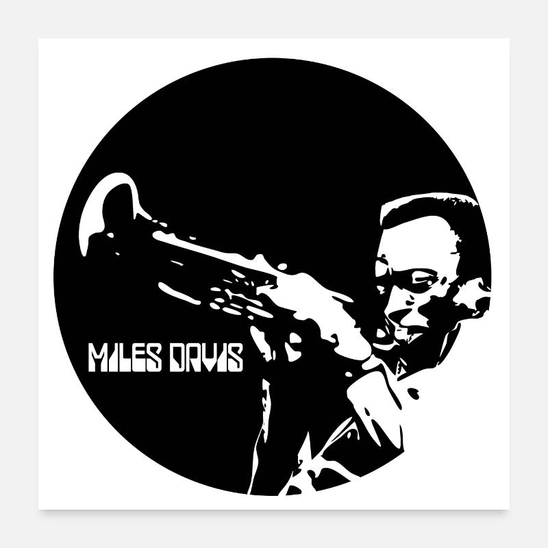 Miles Davis Poster 60 x 60 cm
