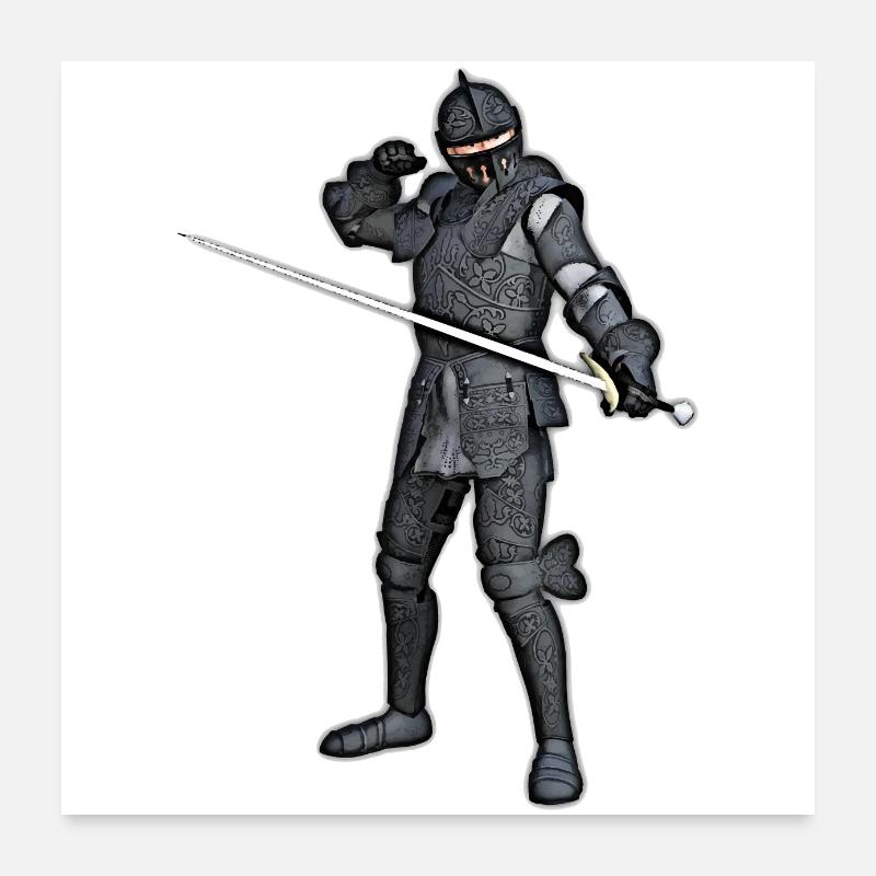 Chevaliers Poster 60 x 60 cm