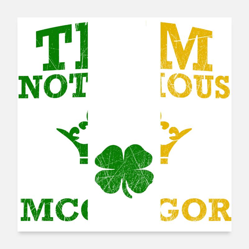 der berüchtigte Poster 60x60 cm