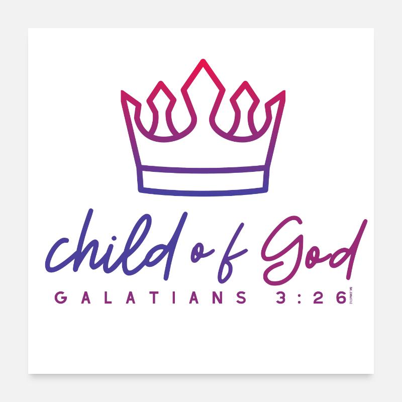 Guds barn Poster 60x60 cm