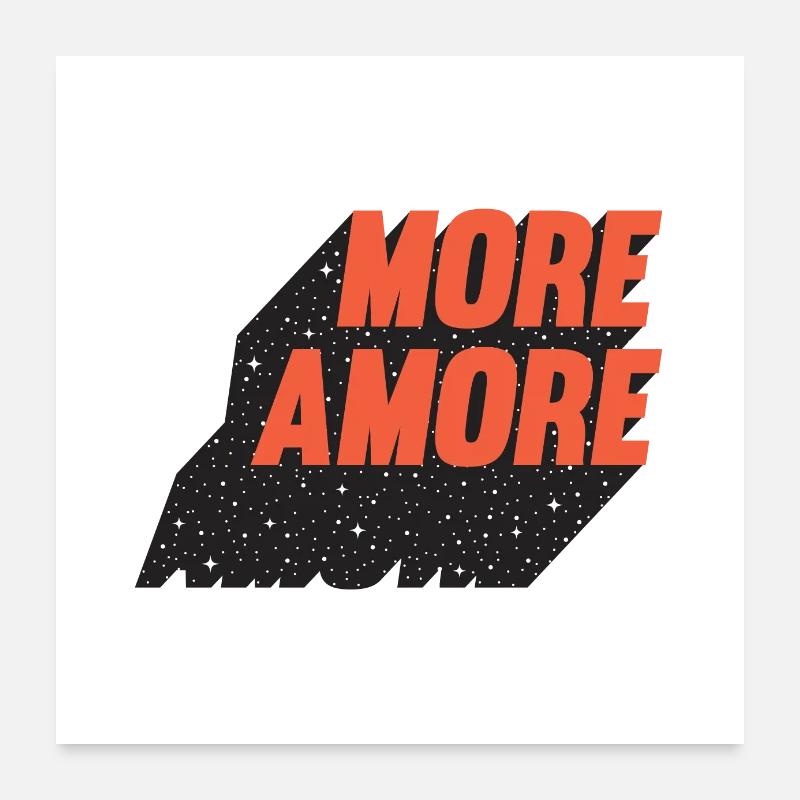 Plus d'amour Poster 60 x 60 cm