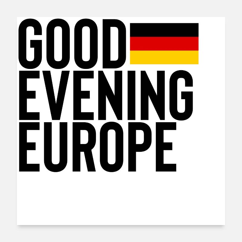 Deutschland Poster 60x60 cm