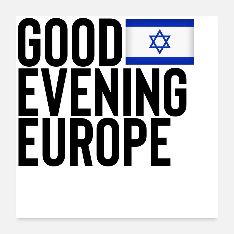 eurovision - Poster 60 x 60 cm - blanc