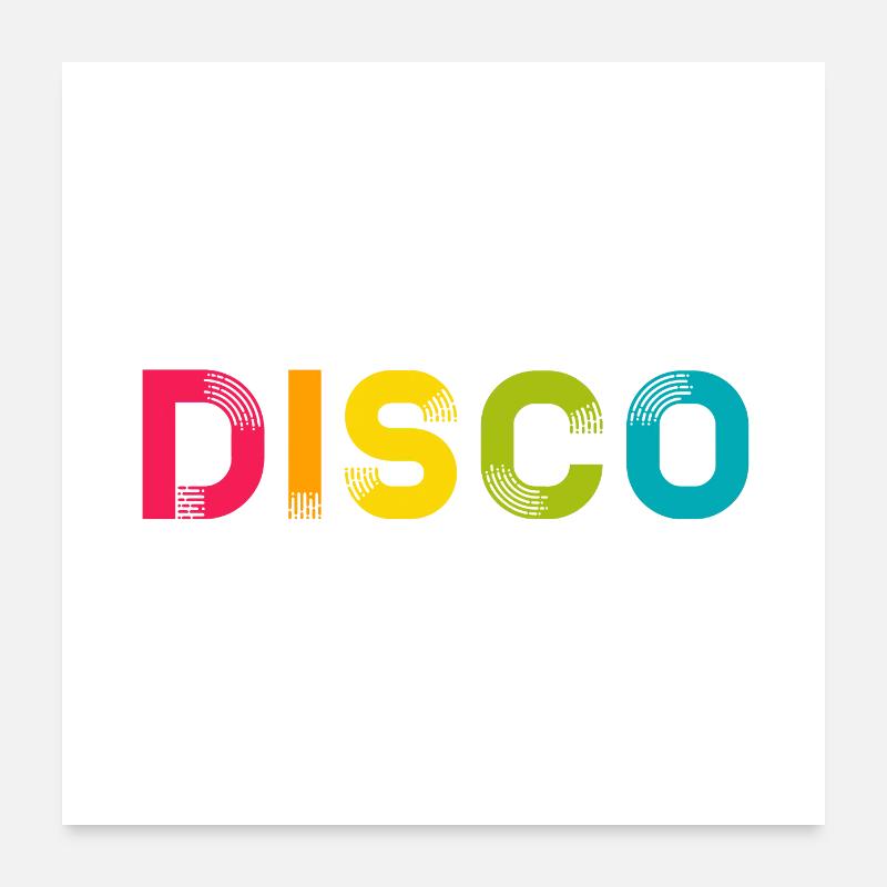 DISCO Poster 24" x 24" (60x60 cm)