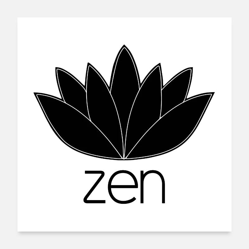 Affiches et stickers ZEN Poster 60 x 60 cm