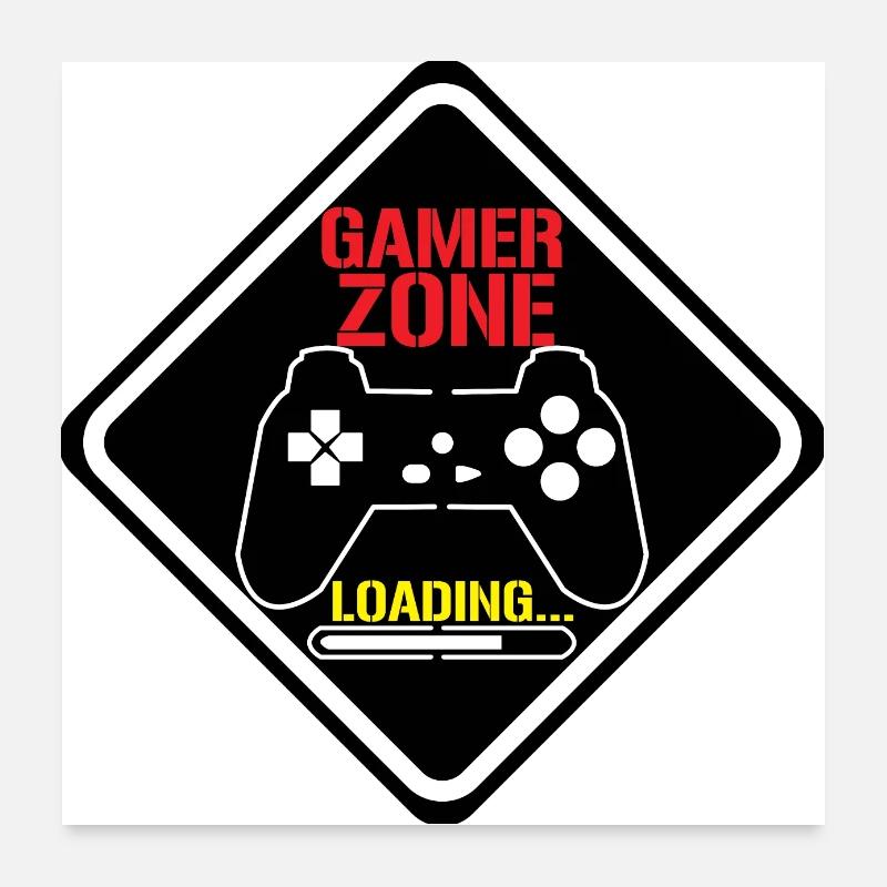 Zone des joueurs Poster 60 x 60 cm