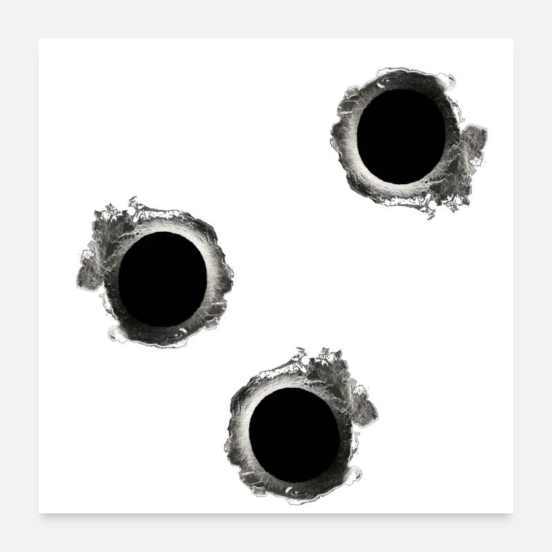 Coups de feu Poster 60 x 60 cm