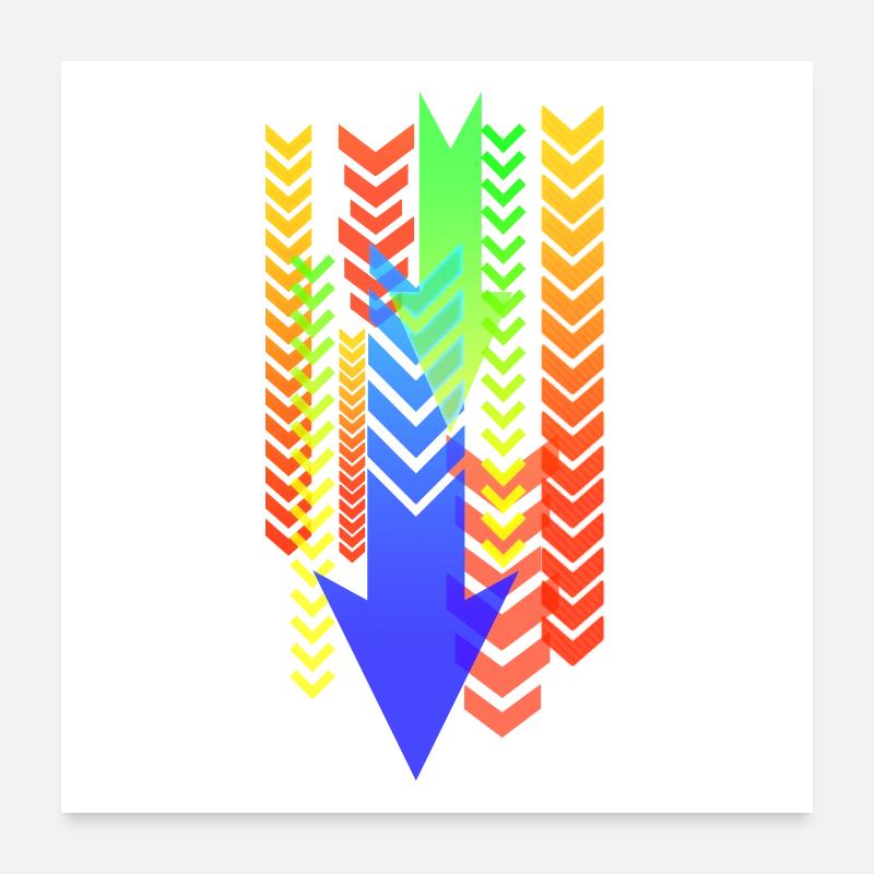 Arrows Poster 60x60 cm