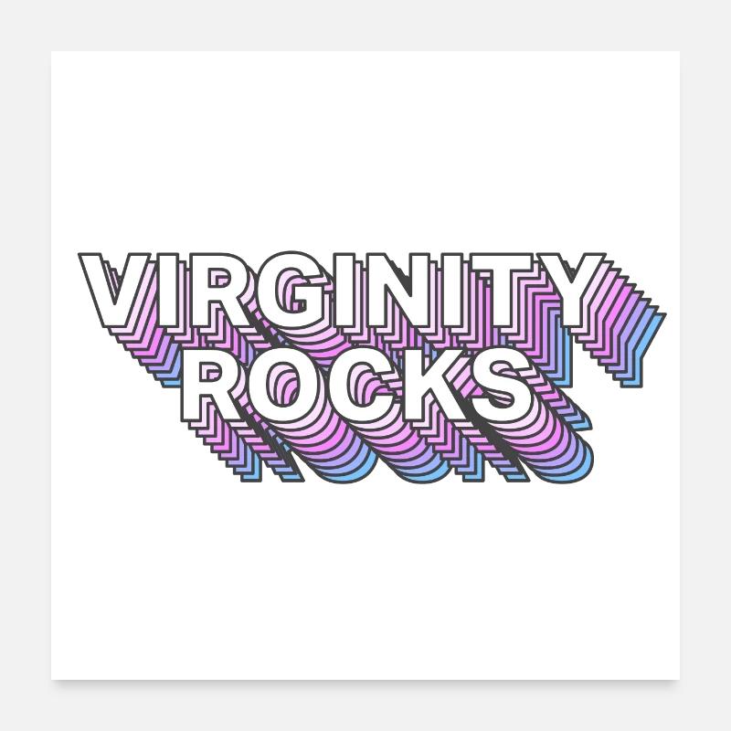 Virginity Rocks Poster 60 x 60 cm