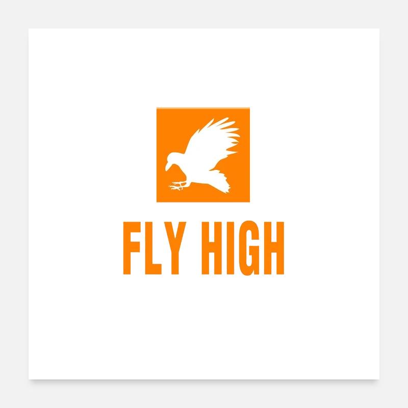 fly high Poster 60 x 60 cm