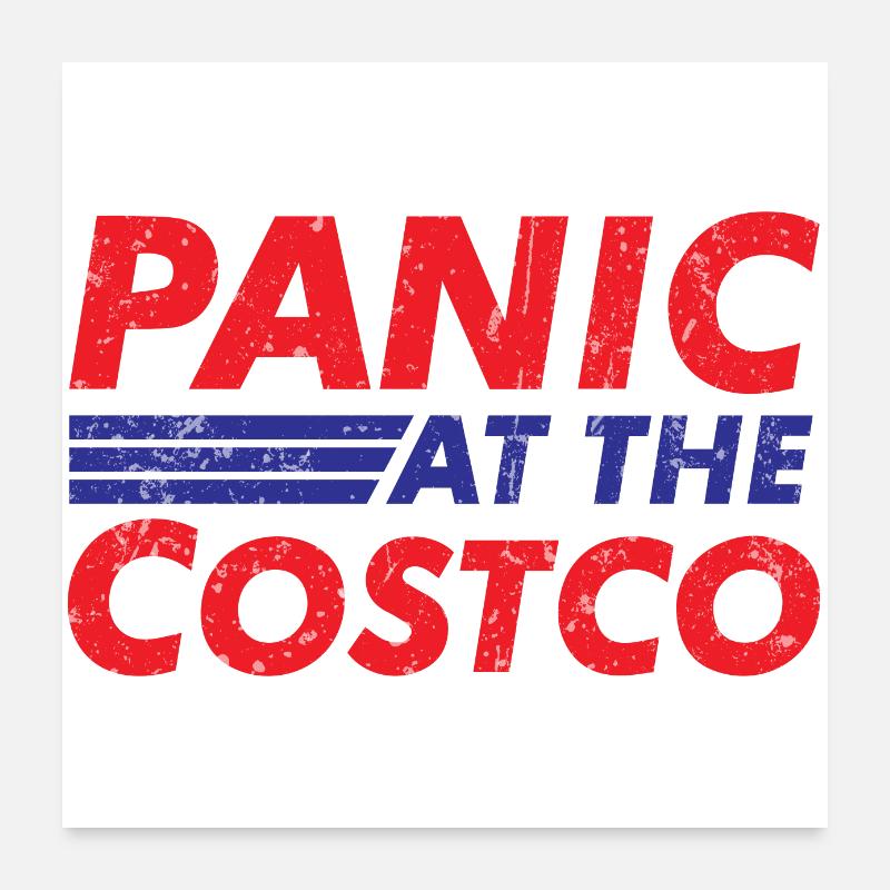 Panic At The Costco Vintage Distressed Poster 24" x 24" (60x60 cm)