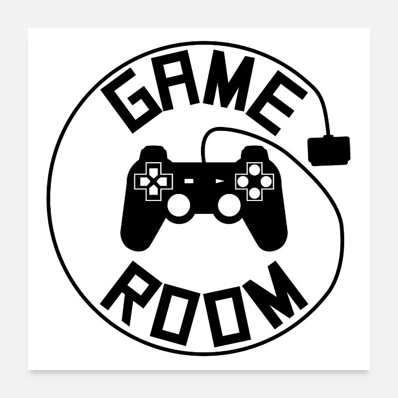 Game room poster Poster 60 x 60 cm
