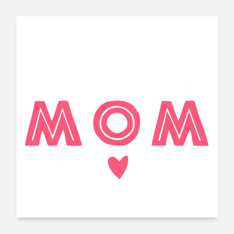 Cheerleading Cheer Mom Idée cadeau drôle Poster 60 x 60 cm