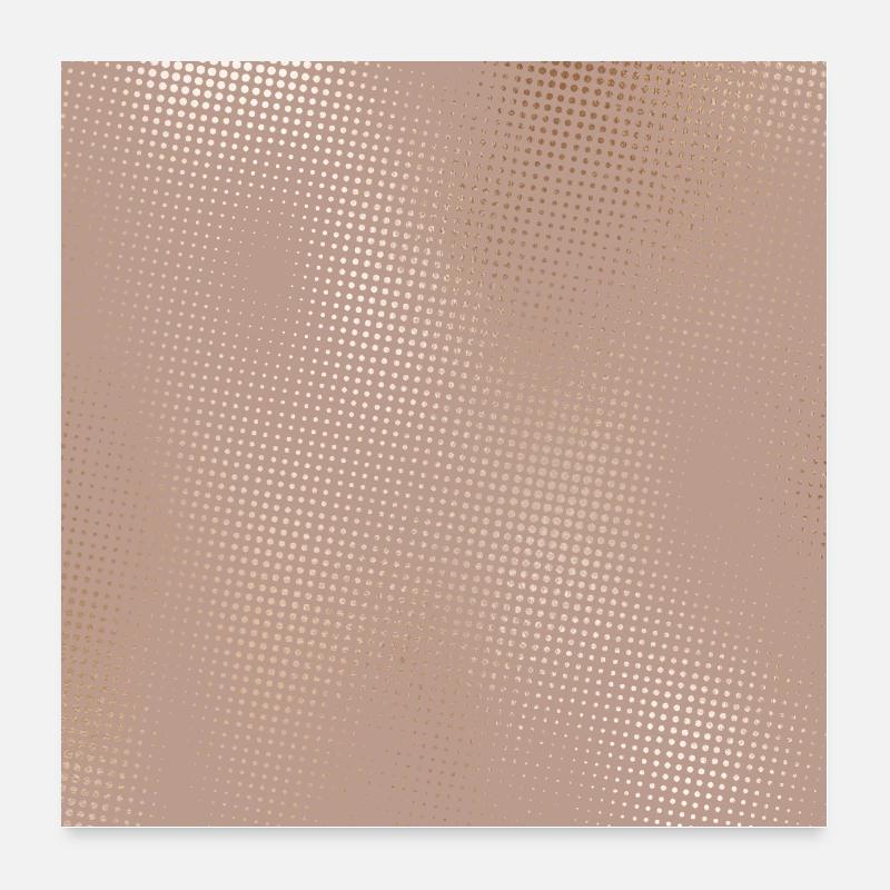 Blush Rose Textured Design avec motif de point Poster 60 x 60 cm