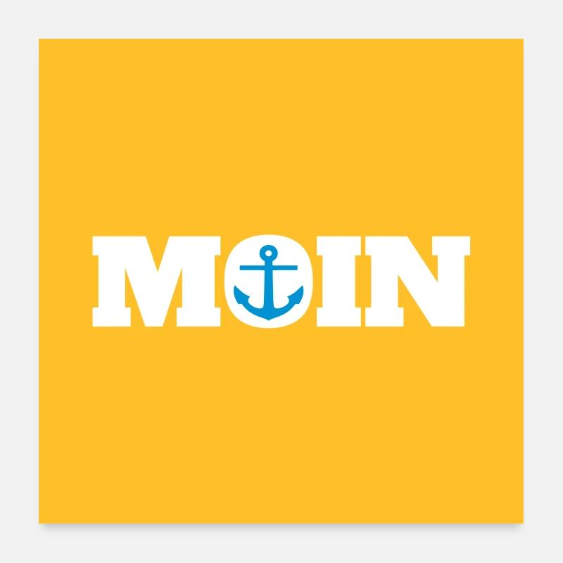 Accessoires Moin & Anker (D.I.Y.) - Poster 60x60 cm - Weiß