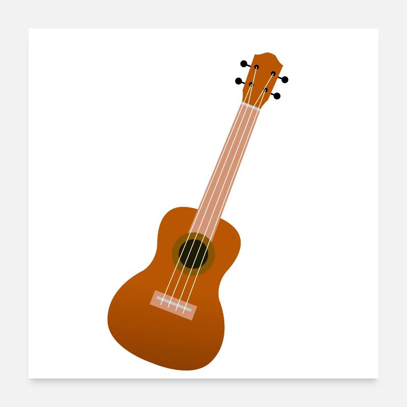 Ukulele Geschenk Poster 60x60 cm