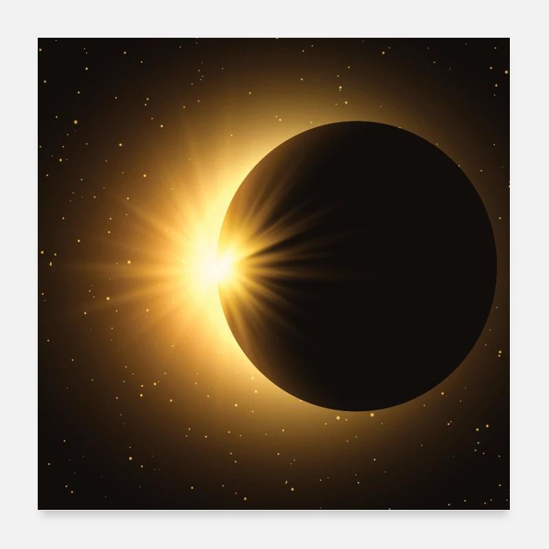 Modèle d'espace - Poster 60 x 60 cm - blanc