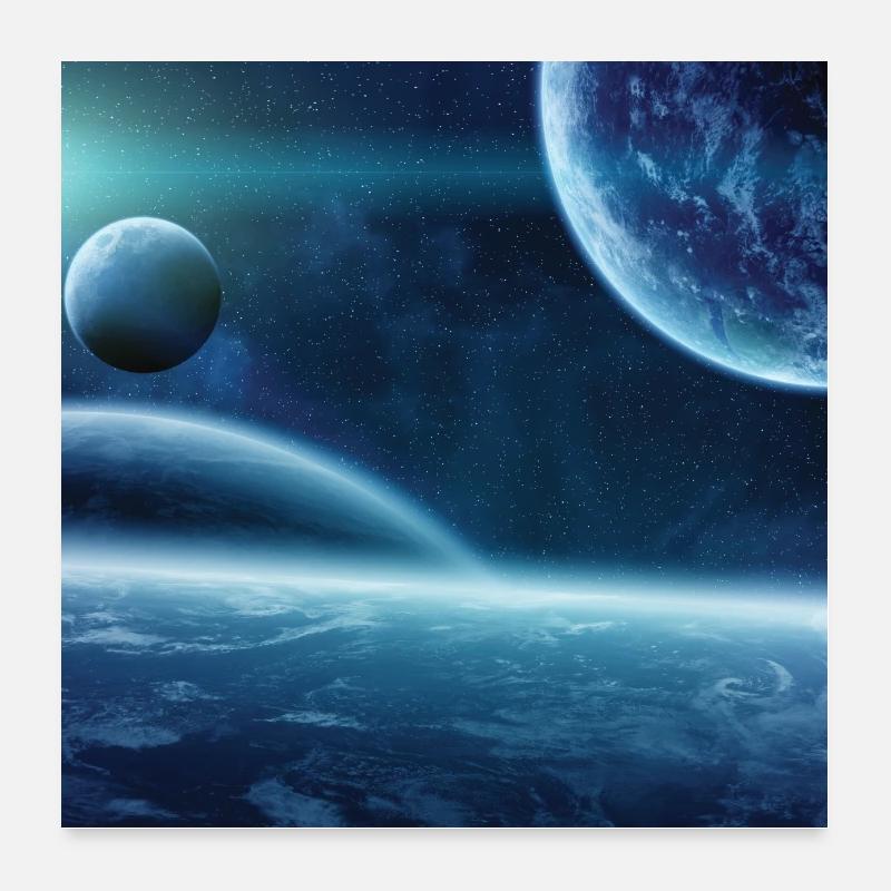 Modèle spatial Poster 60 x 60 cm