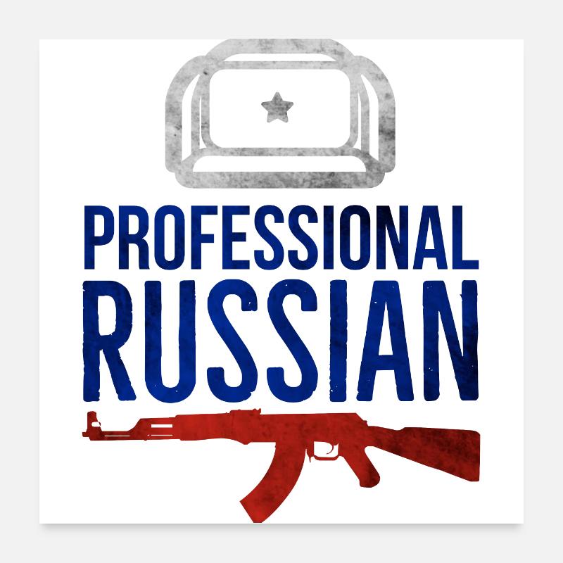 Russe professionnel Poster 60 x 60 cm