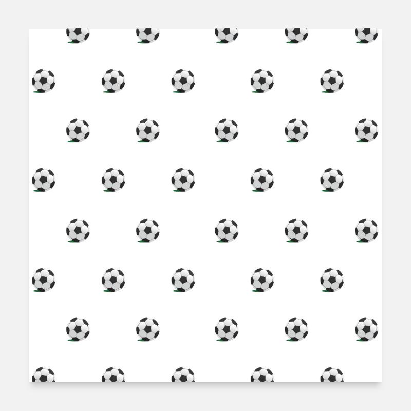 Soccer pattern Poster 24" x 24" (60x60 cm)