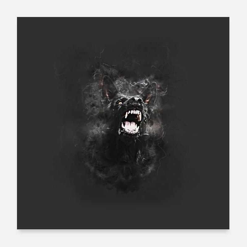 Deutscher Schäferhund - GSD Poster 60x60 cm