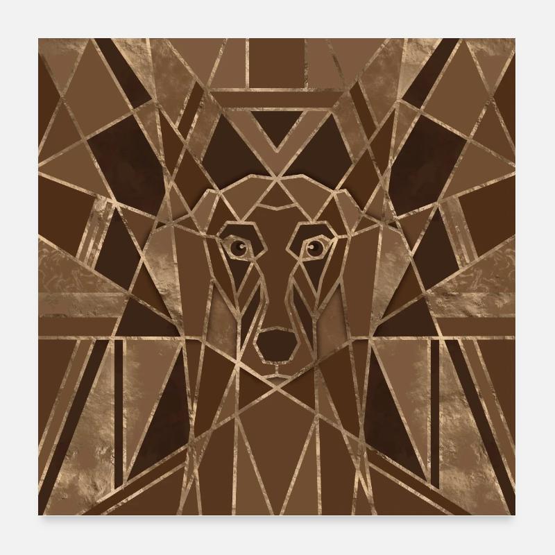 Art Deco Dachshund dog Poster 24" x 24" (60x60 cm)