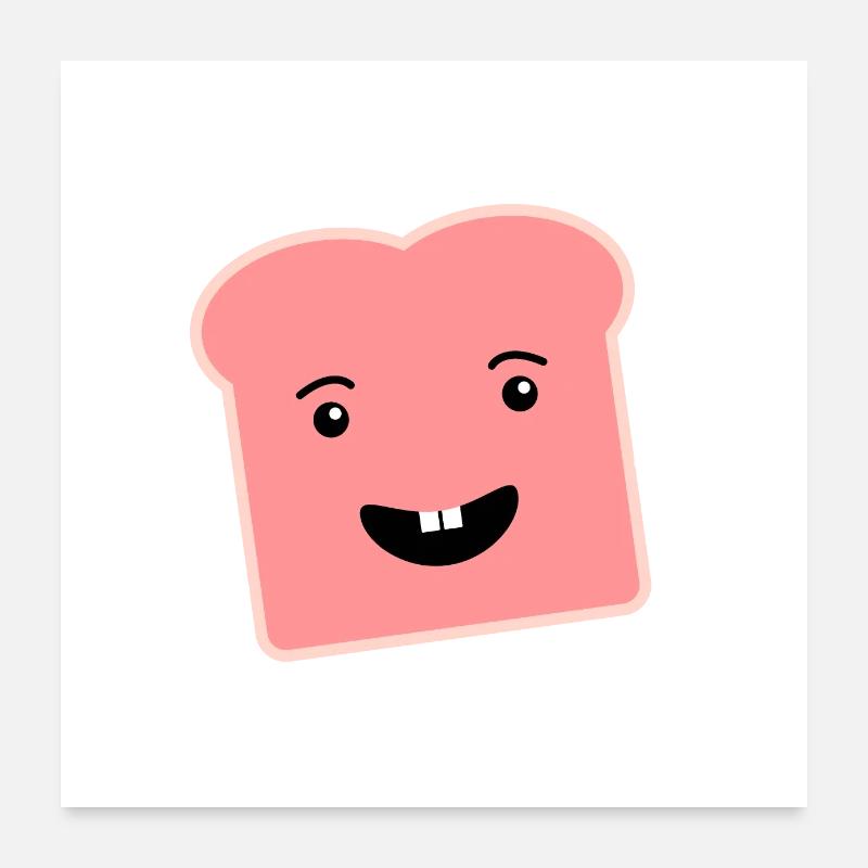Toast - Brot Geschenke Poster 60x60 cm