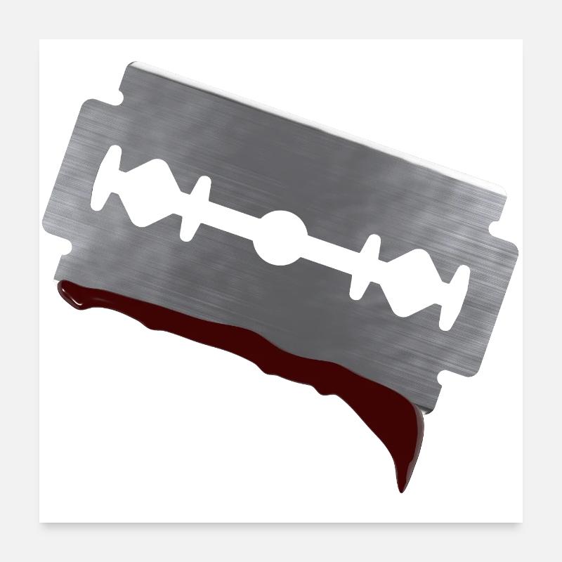 Razor blade Poster 24" x 24" (60x60 cm)