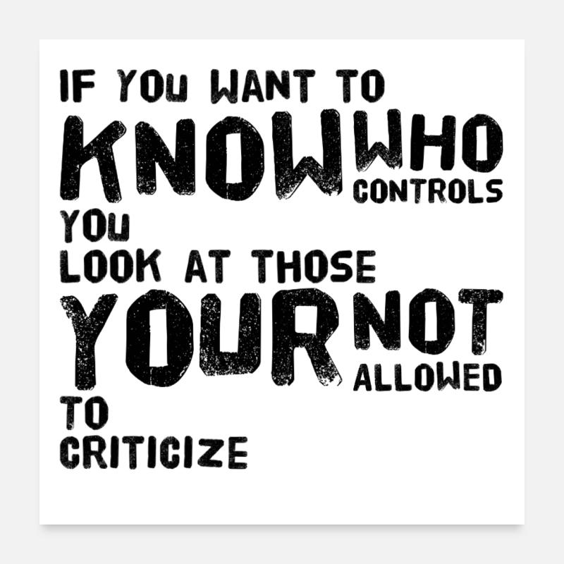 Censorship Poster 24" x 24" (60x60 cm)